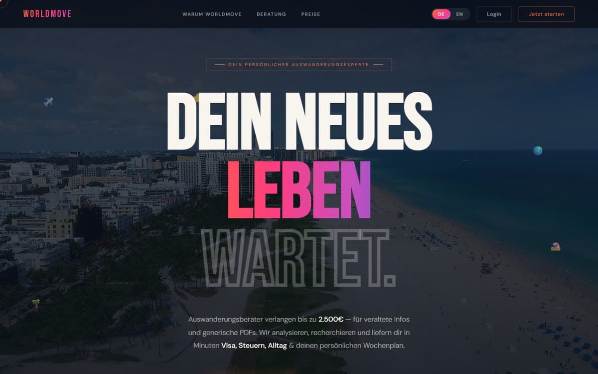 WorldMove website